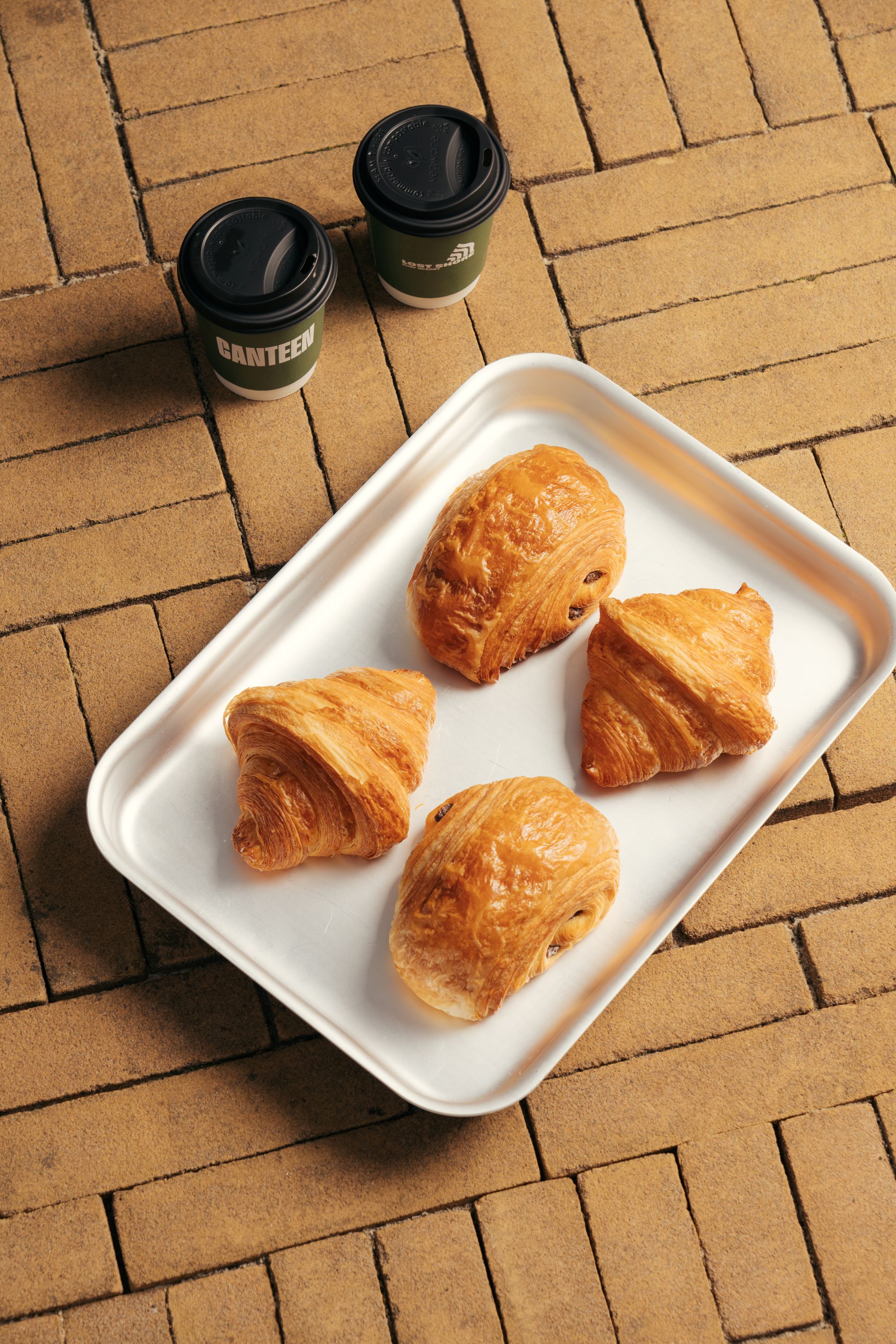 canteen food croissants